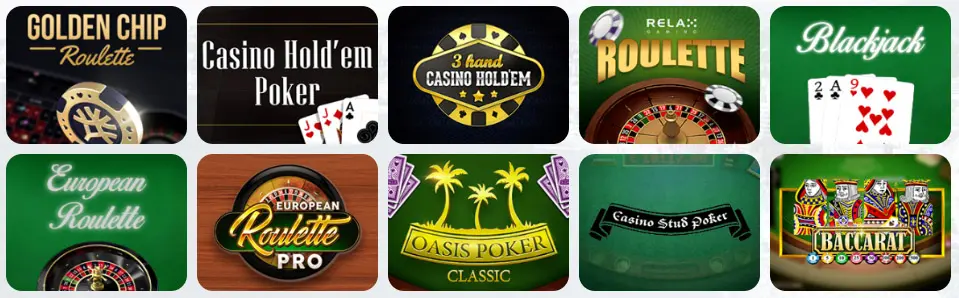 Giochi da tavolo al CASINONE CASINO