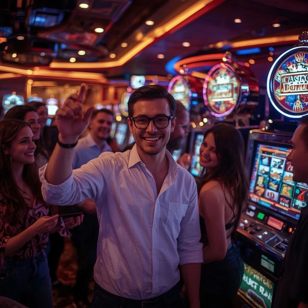 una persona con un bonus del casinò CASINONE CASINO